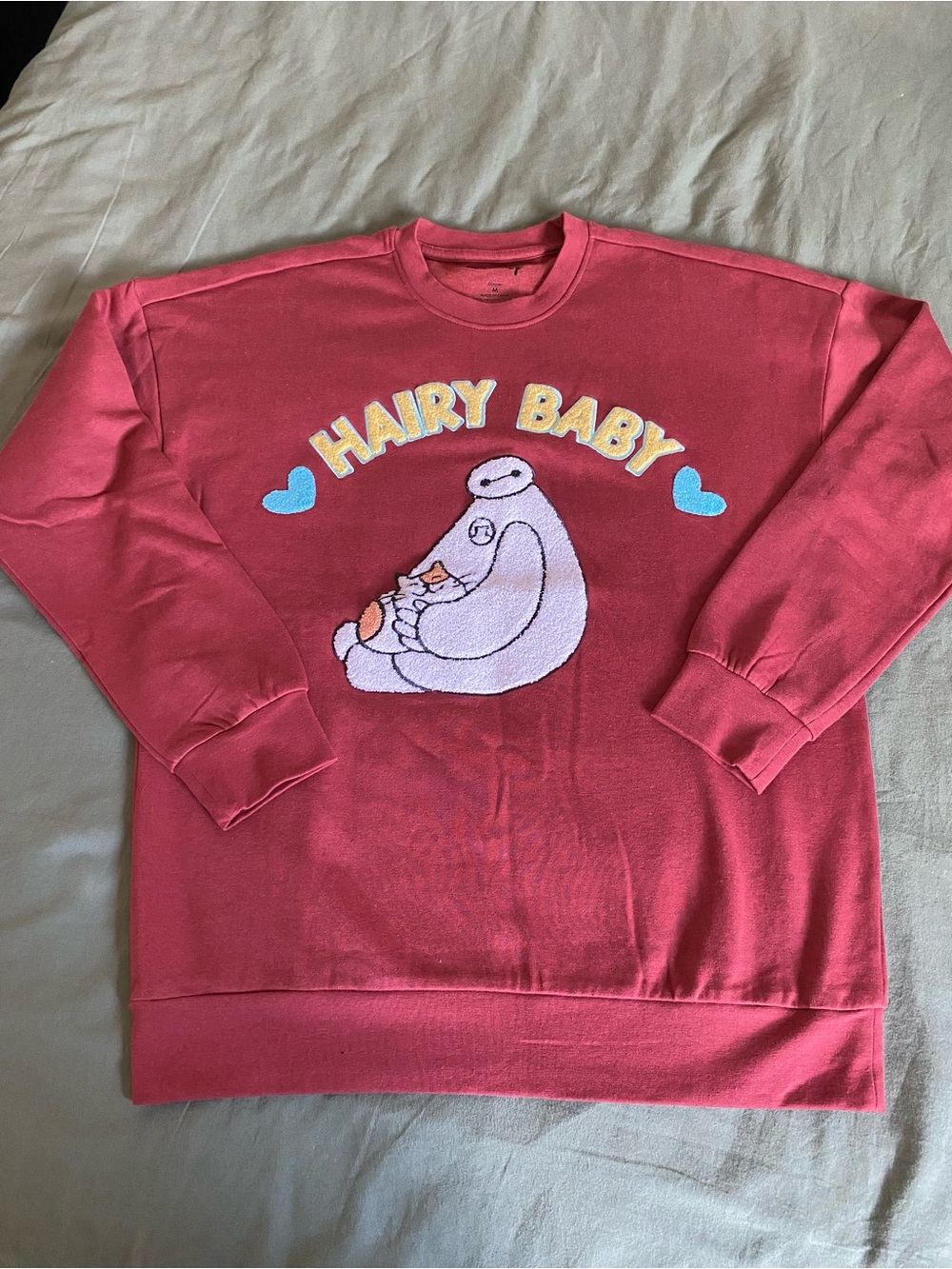 Disney Baymax 'Hairy Baby' Graphic Crewneck Sweatshirt
